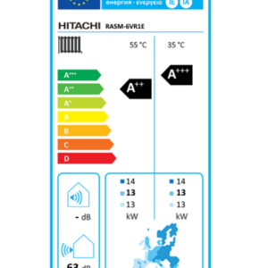 Αντλία Θερμότητας Hitachi Yutaki M Monoblock RASM-6VR1E - Image 4